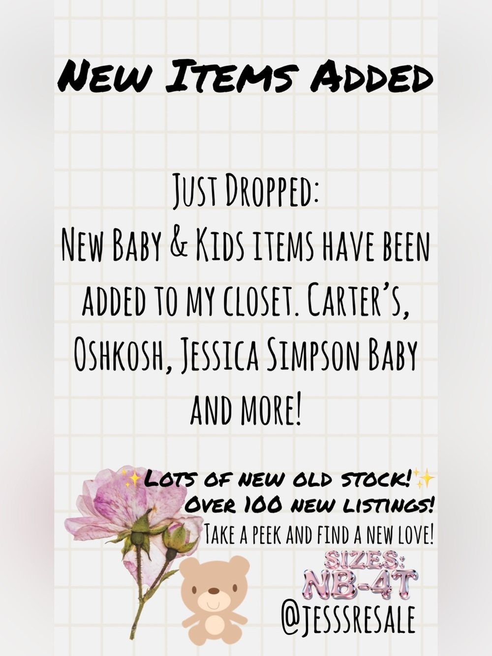 NEW ITEMS ADDED